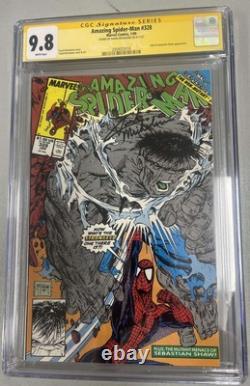 Amazing Spider-Man #328 CGC 9.8 SS Auto signé par Michelinie