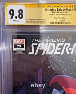 Amazing Spider-Man 75 Skottie Young CGC Signature Series 9.8