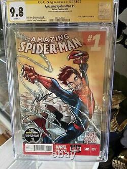 Amazing Spider-man #1 Signatures Série Cgc 9.8 Signé Par Humberto Ramos