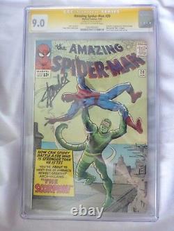 Amazing Spider-man #20 Cgc 9.0 Ss Signature Series-stan Lee-1er Scorpion 1 Sur 5