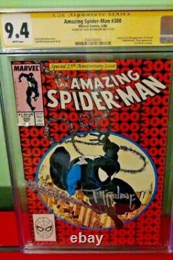 Amazing Spider-man #300 Cgc Classé 9.4 Signature Série Todd Mcfarlane-venom