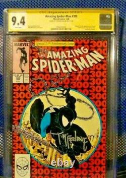 Amazing Spider-man #300 Cgc Classé 9.4 Signature Série Todd Mcfarlane-venom