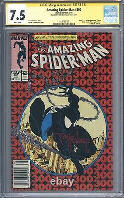 Amazing Spider-man #300 Vol 1 Cgc 7.5 Signature Series Todd Mcfarlane 1er Venin