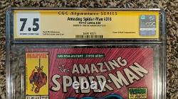 Amazing Spider-man 316 7.5 Cgc Ss- Signé Par Todd Mcfarlane- Signature Series
