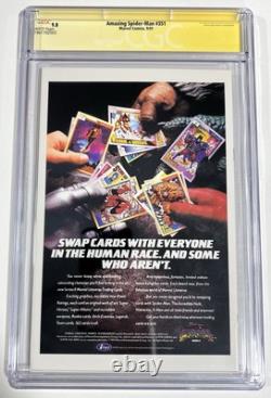Amazing Spider-man 351 CGC 9.8 SS Série de signatures Signé 1ère couverture de Mark Bagley