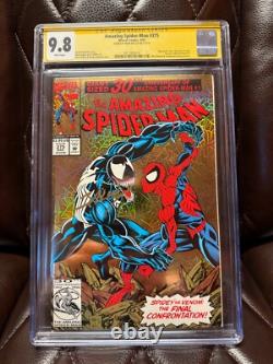 Amazing Spider-man #375 Cgc Ss 9.8 Signé Par Bagley 1993