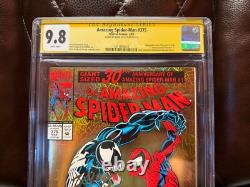 Amazing Spider-man #375 Cgc Ss 9.8 Signé Par Bagley 1993