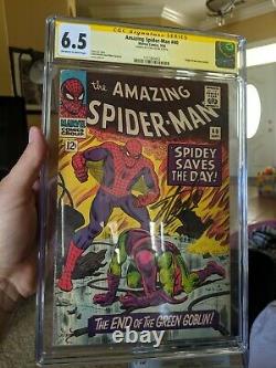 Amazing Spider-man #40 Cgc 6.5 Signé Par Stan Lee