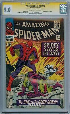 Amazing Spider-man #40 Cgc 9.0 Série Signature Signée Stan Lee John Romita Sr