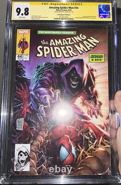 Amazing Spider-man #44 Cgc 9.8 Variante De Couverture Tan Signature Série Asm #316 Swipe