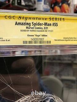 Amazing Spider-man #55 Virgin Variante Cgc Signature Series 9.8 Gleason Signé