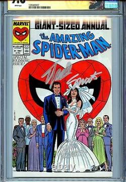 Amazing Spider-man Annuel 21 Cgc 9.8 Ss X3 Stan Lee Romita Shooter Mary Jane Wp
