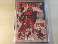 Avengers #57 Cgc 5.5 Série de signatures Roy Thomas 1ère apparition de Vision Classique