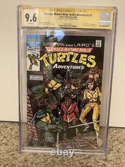 Aventures des Tortues Ninja Adolescents #1 CGC 9.6 Série Signature Blanche