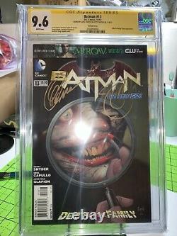 Batman 13 Nouveau 52 Variante Cgc 9.6 Série De Signatures Ss Signée Par Snyder Capullo