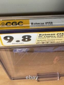 Batman #158 CGC 9.8 SS Variante Williams Signée Williams & Sinclair DC