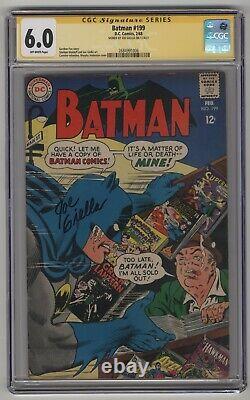 Batman #199 Cgc Signature Série 6.0 Ow Pgs 1968 Signé Par Joe Giella
