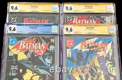 Batman 436 437 438 439 (4 Livres) Cgc 9.6 Wp Série De Signature (1989) DC Comics