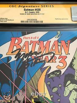 Batman 436 437 438 439 (4 Livres) Cgc 9.6 Wp Série De Signature (1989) DC Comics