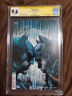 Batman #50 Variante Lee Signée Par Tom King & Jim Lee Cgc 9.6 Série Signature