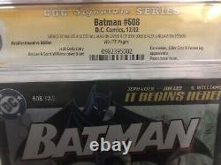 Batman #608 Rrp Cgc 9.0 4x Signature Series Jim Lee Loeb Williams Sinclair Rare