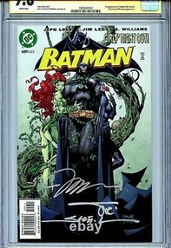 Batman 609 Cgc 9.8 Ss X3 Jim Lee Loeb Sinclair Williams Hush Catwoman Poison Ivy