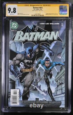 Batman #615 Jim Lee SS CGC 9.8 Signature Series Nightwing HUSH Rare DC Comics<br/>
 <br/>
 Traduction en français: Batman #615 Jim Lee SS CGC 9.8 Série Signature Nightwing HUSH Rare DC Comics