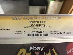 Batman'66 Numéro 1 Cgc 9.8 Signature Series Signed By Adam West & Burt Ward