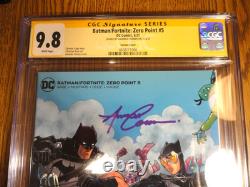 Batman Fortnite Zero Point #5 RARE Amanda Conner CGC 9.8 SS Signature Series DC