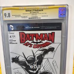 Batman Gotham Comic CGC 9.8 SS Art original Craig Rousseau signé et dessiné
