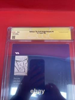 Batman : Le retour du Chevalier noir n°4 CGC 9.2 SS signé Frank Miller Klaus Janson 1986