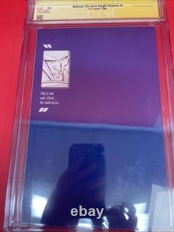 Batman : Le retour du Chevalier noir n°4 CGC 9.2 SS signé Frank Miller Klaus Janson 1986