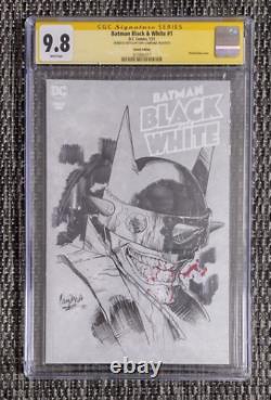 Batman Noir & Blanc # 1 CGC Série Signature Chris Campana signée et esquisse