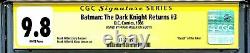 Batman The Dark Knight Returns 3 Cgc 9.8 Ss 1ère Impression Miller Janson Superman Wp