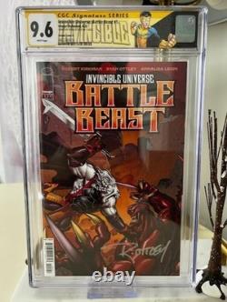Battle Beast #1 CGC 9.6 SS Ryan Ottley Signé Variante Invincible D