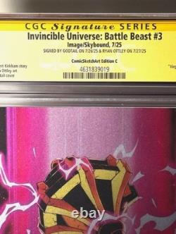 Battle Beast #3 Vierge Foil CGC 9.8 SS Ottley & Godtail Signé Graal