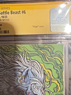 Battle Beast #6 Maria Wolf PCB Hobby Variante couverture Signature Series CGC 9.9