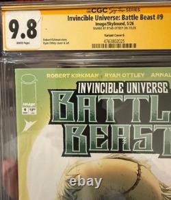 Battle Beast n°9 couverture variante G signée par Ryan Ottley Signature Series CGC 9,8