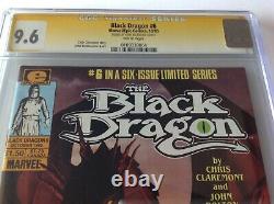 Black Dragon 6 Cgc Série De Signature 9.6 Pages Blanches John Bolton Marvel Comics