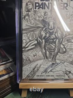 Black Panther 1 Lgy 198 Cgc Signature Series 9.8 Couverture Dessinée par Alex Ross 2022