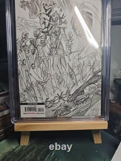 Black Panther 1 Lgy 198 Cgc Signature Series 9.8 Couverture Dessinée par Alex Ross 2022