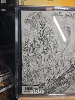 Black Panther 1 Lgy 198 Cgc Signature Series 9.8 Couverture Dessinée par Alex Ross 2022