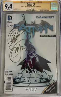 CGC 9.4 Série Signature Batman #12 Édition Combo Pack Signée par Capullo, Snyder