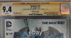 CGC 9.4 Série Signature Batman #12 Édition Combo Pack Signée par Capullo, Snyder