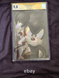 CGC 9.8 Carnet de croquis signé par Sajad Shah n° 1/20. Couverture Steamboat Willie exclusive à Megacon