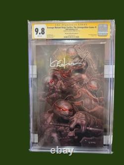 CGC 9,8 SS Kevin Eastman SIGNÉ TMNT Armageddon Game #1 Convention Exc 