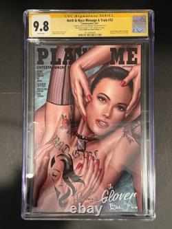 CGC 9.8 Série Signature Notti & Nyce Ménage À Trois #12 Hommage à Playboy