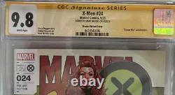 CGC 9.8 Signature Series X-Men #24 Signé par Mark Brooks Variante Boîte de Coin