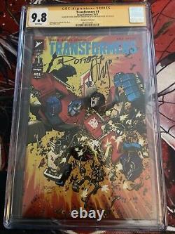 CGC SS 9.8 Transformers #1 Variant SIGNÉ par Daniel Warren Johnson & Ryan Ottley