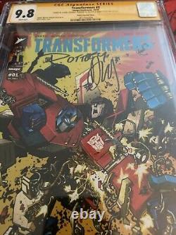 CGC SS 9.8 Transformers #1 Variant SIGNÉ par Daniel Warren Johnson & Ryan Ottley